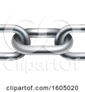 Clipart Of A Close Up Of Chain Links Royalty Free Vector Illustration