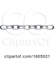 Clipart Of Silver Chain Links Royalty Free Vector Illustration