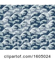 Poster, Art Print Of Seamless Pattern Of Japanese Great Waves