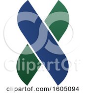 Clipart Of A Letter X Logo Royalty Free Vector Illustration