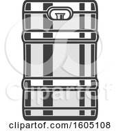 Clipart Of A Beer Keg Royalty Free Vector Illustration