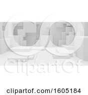 Clipart Of A 3D Geometric Abstract Cuboid Background Royalty Free Illustration