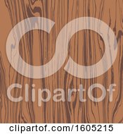 Clipart Of A Wood Grain Texture Background Royalty Free Vector Illustration