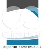 Poster, Art Print Of Blue And White Background