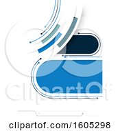 Clipart Of A Blue And White Background Royalty Free Vector Illustration