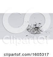 Clipart Of A 3d Abstract Shattered Background Royalty Free Illustration by KJ Pargeter
