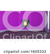 Clipart Of A 3d Empty Room Interior Royalty Free Illustration by KJ Pargeter