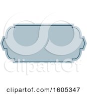 Clipart Of A Blank Label Frame Design Royalty Free Vector Illustration