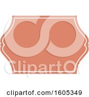 Clipart Of A Blank Label Frame Design Royalty Free Vector Illustration