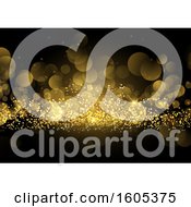 Poster, Art Print Of Gold Glitter And Flare Background