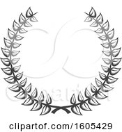 Poster, Art Print Of Grayscale Wreath