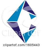 Clipart Of A Letter C Logo Royalty Free Vector Illustration