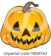 Poster, Art Print Of Carved Halloween Jackolantern Pumpkin