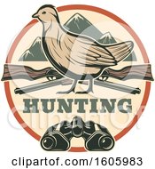 Clipart Of A Bird Hunting Design Royalty Free Vector Illustration by Vector Tradition SM