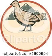 Clipart Of A Bird Design Royalty Free Vector Illustration