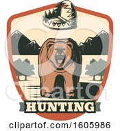 Poster, Art Print Of Bear Hunting Design