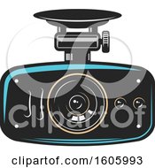 Clipart Of A Car Dash Cam Royalty Free Vector Illustration