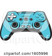 Poster, Art Print Of Blue Video Game Controller