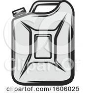 Clipart Of An Oil Jug Royalty Free Vector Illustration