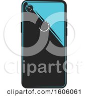 Clipart Of A Smart Phone Royalty Free Vector Illustration