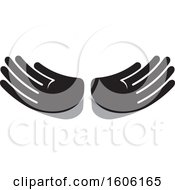 Poster, Art Print Of Grayscale Pair Of Hands
