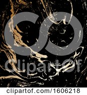 Poster, Art Print Of Black And Gold Background
