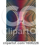Poster, Art Print Of Background Of Colorful Lines Forming A Tunnel On Black