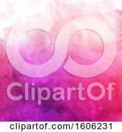 Clipart Of A Purple And Pink Watercolor Background Royalty Free Vector Illustration