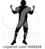 Poster, Art Print Of Silhouetted Football Player