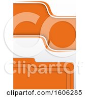 Clipart Of A White And Orange Background Royalty Free Vector Illustration