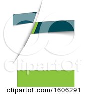 Poster, Art Print Of Teal White And Green Background