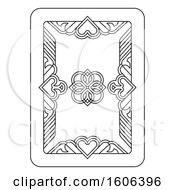 Poster, Art Print Of Black And White Playing Card