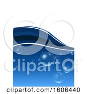 Clipart Of A Background Of Bubbly Water Royalty Free Vector Illustration