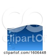 Clipart Of A Background Of Bubbly Water Royalty Free Vector Illustration
