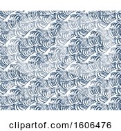 Clipart Of A Seamless Japanese Great Wave Repeating Background Royalty Free Vector Illustration
