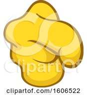 Cartoon Pointing Yellow Emoji Hand