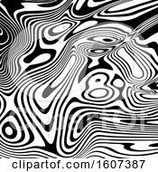 Poster, Art Print Of Black And White Warped Background