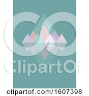 Clipart Of A Geometric Background With Triangles Royalty Free Vector Illustration by KJ Pargeter