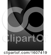 Clipart Of A Black And Gray Curve Background Royalty Free Vector Illustration