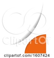 Clipart Of A White Gray And Orange Background Royalty Free Vector Illustration