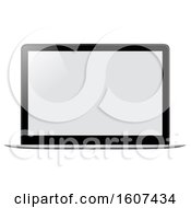 Clipart Of A 3d Laptop Computer Royalty Free Vector Illustration by dero