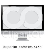 Clipart Of A 3d Computer Screen Royalty Free Vector Illustration by dero