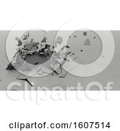 Poster, Art Print Of 3d Abstract Shattered Background