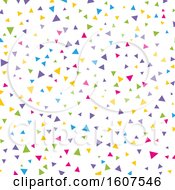 Clipart Of A Colorful Triangle Background Royalty Free Vector Illustration