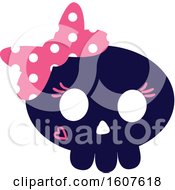 Female Pirate Party Themed Skull Clipart
