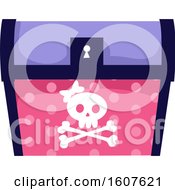 Poster, Art Print Of Female Pirate Party Themed Skull And Treasure Chest Clipart