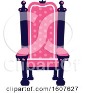 Female Pirate Party Themed Throne Clipart