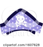 Female Pirate Party Themed Skull Hat Clipart