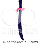 Female Pirate Party Themed Sword Clipart