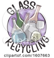 Poster, Art Print Of Glass Recycling Icon Illustration